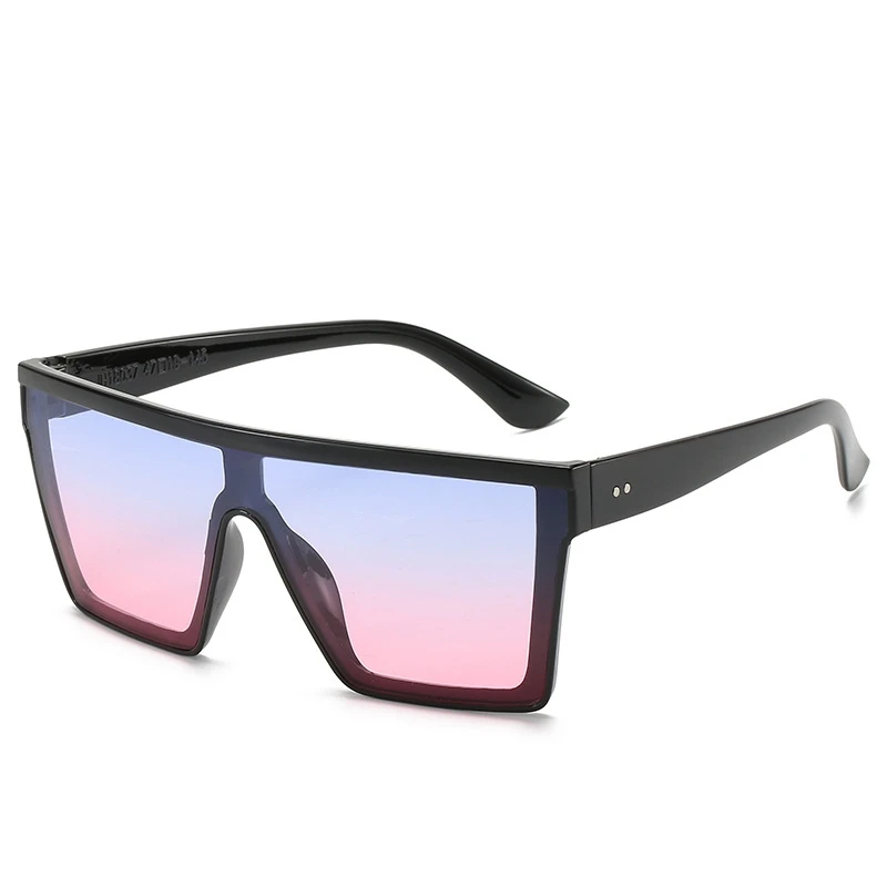 2024 Women Men Flat Top Shield Oversized Square Rimless  display picture 1