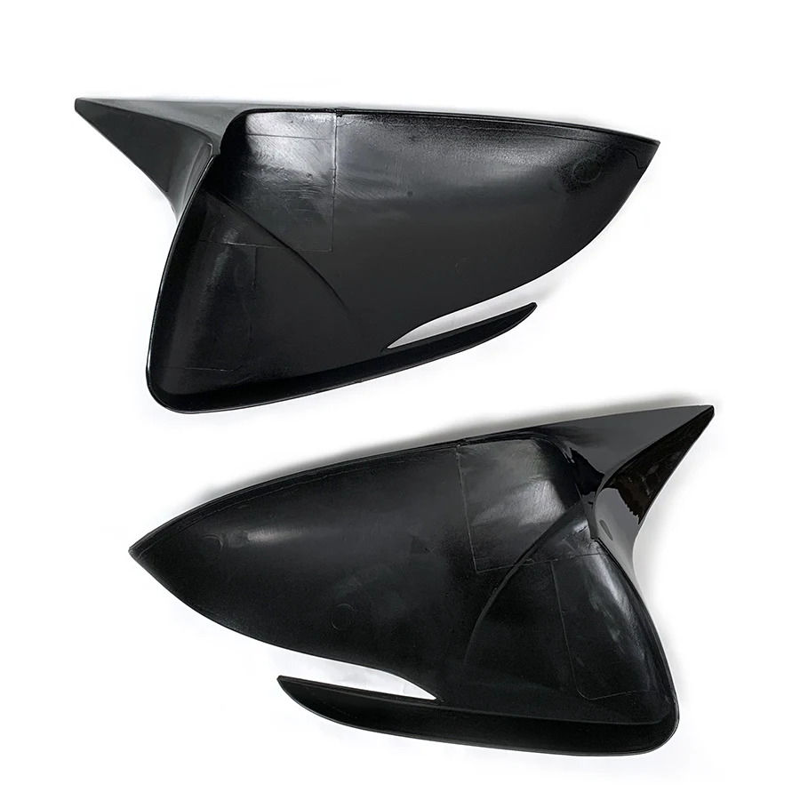 product door side mirror cover for hyundai elantra ad 2016   2020 2017 2018 2019 sticking abs gloss black rearview mirror-9