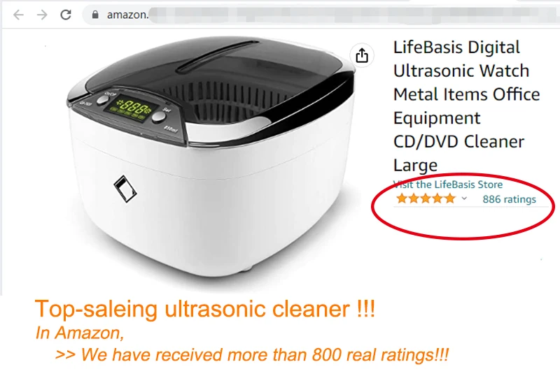 LifeBasis D-2000 Ultrasonic Cleaner Jewellery Cleaner Machine