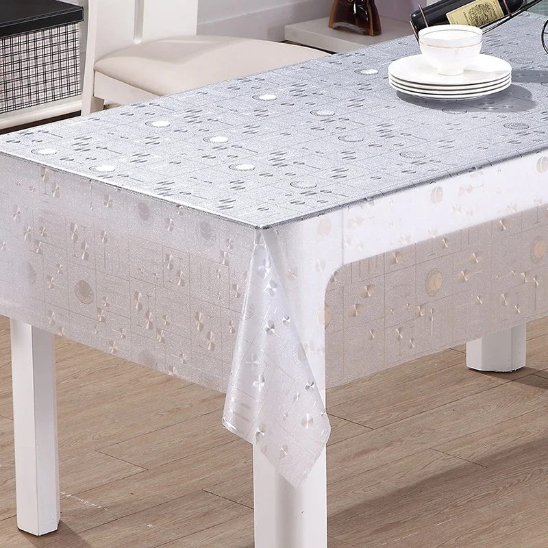 RNPT 3D Transparent PVC Table Cloth  TC 152  Newly Designs of 3D PVC Table Cover