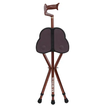 KSMED Walking Cane Chair Super Strong KSM-CS 2022 Outdoor Walking Crutch Stool Walking Cane Foldable Sticks