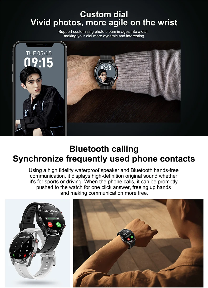 2025 New Hw20 Ecg Ppg Bt Call Smart Watch Men Laser Health Blood Pressure Fitness Sport Watch Man Waterproof Smartwatch for Men