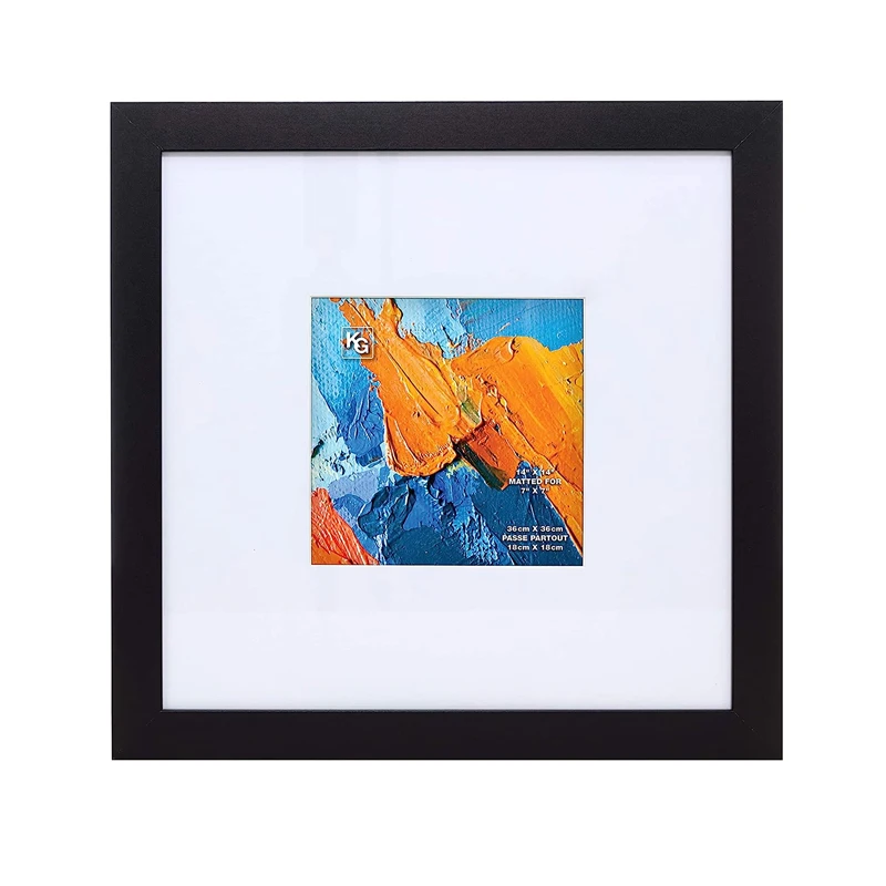 Wholesale Ecofriendly 8x8 10x10 14x14 Rectangular Classic Black Wood