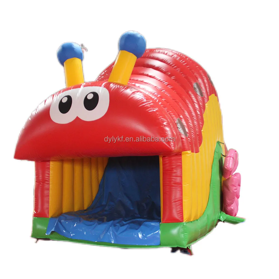 China PVC Snail Trampoline Slider Fun Kids Indoor Playhouse With Slides for Outdoor Amusement Park and School Use