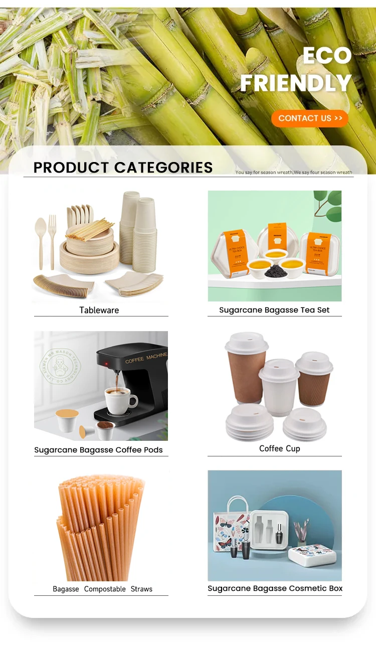 Custom Disposable Espresso Coffee Capsule Sugarcane Paper Biodegradable