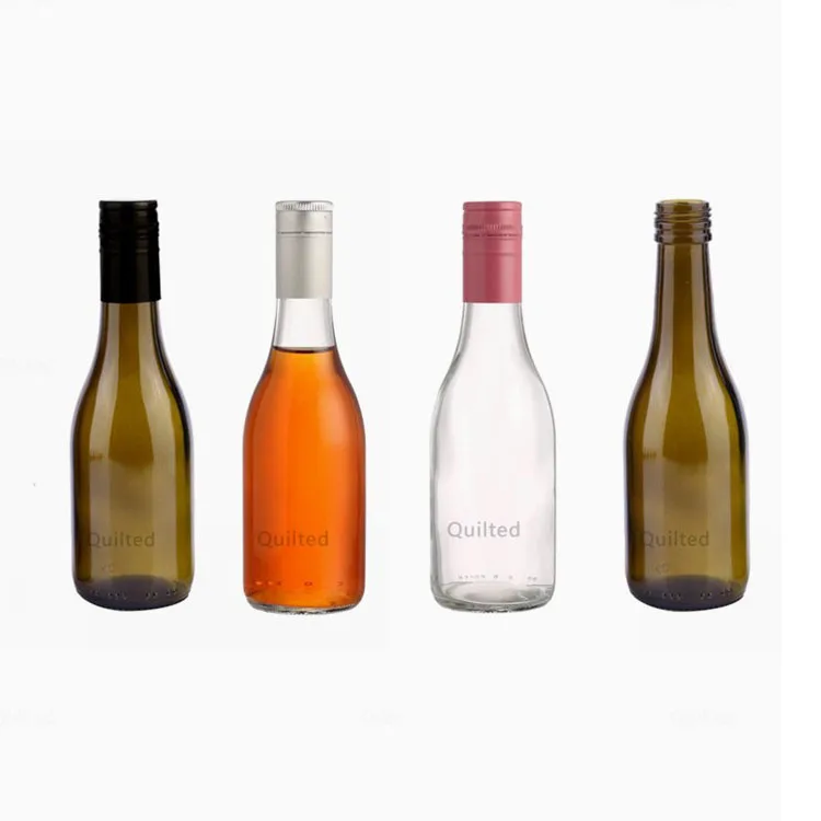 Factory Price 187ml Mini Wine Bottles Wine Glass Bottle Bulk Wine Bottles in Stock High Quality with Screw Cap