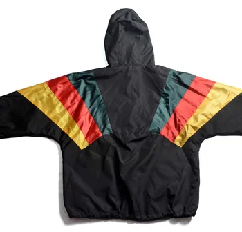 Oversized Casual Tracksuit Sport Soccer Tracksuits Windbreaker Jacket for Men Custom Brand Stand Zipper Jacket black unisex