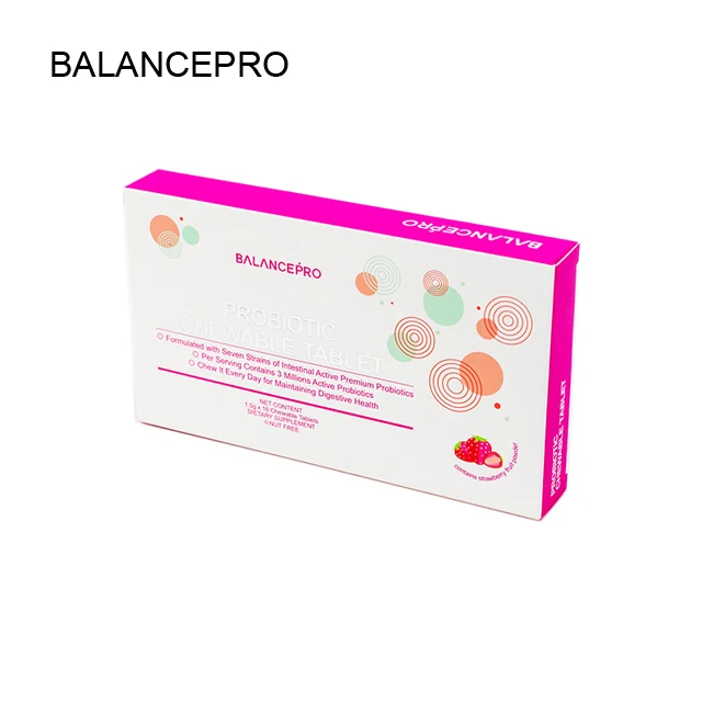 Таблетки пробиотики жевательные с 3 миллионами активных пробиотиков для поддержания пищеварительного состояния пищевая таблетка пищевая добавка