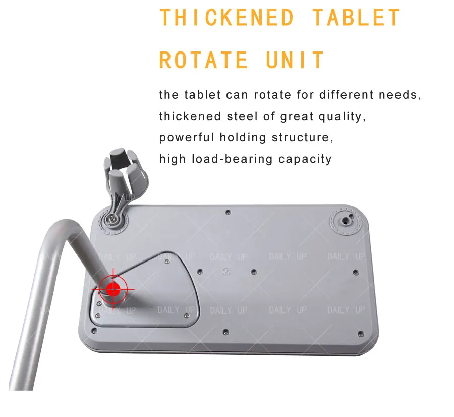 Multi-Functional Swivel Training Chair With Tablet Adjustable Student Chair With Large Book Holder For School Classroom