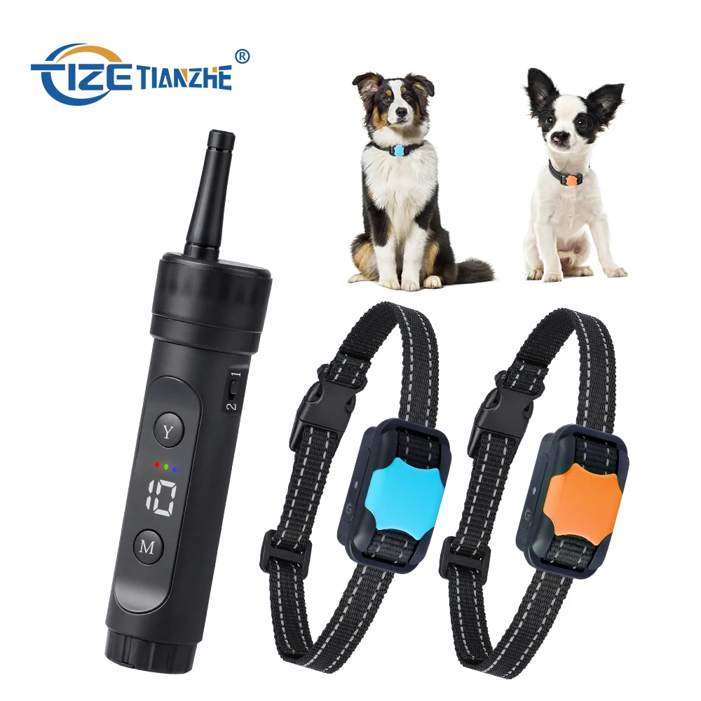 Ferngesteuertes Langstrecken-Elektro-Hundetrainingshalsband  Vibrationshalsband Elektroschock-Hundehalsband