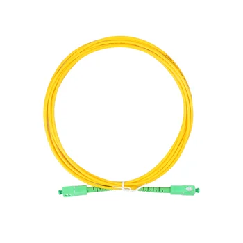 Best Price Single Mode Green SC-APC Fiber Optic Patch Cord PVC LSZH Optical Fiber Jumper for 5G Telecommunications
