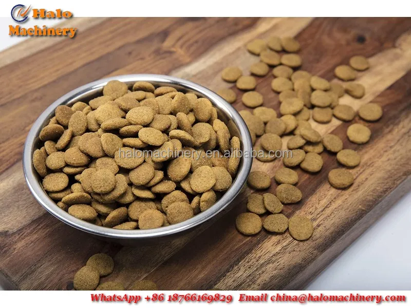 Jinan Halo Popular Extruded Machinery Automated Cat Pet Food Processing ...