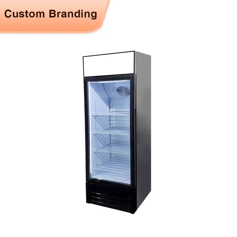 Meisda 190L SC190B Transparent Glass Door Refrigerator Commercial Display Soft Cold Drink Fridge for Sale