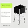 Carrito de pelotas de tenis de acero inoxidable S