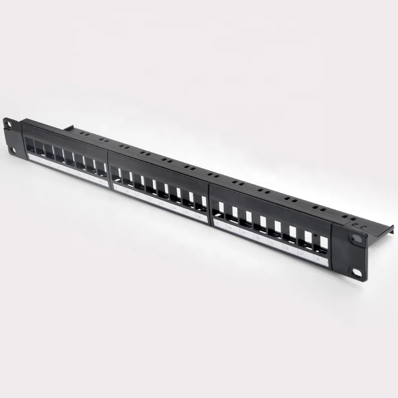 CAT5E CAT6 24 порта UTP сеть 19 дюймов пустая патч-панель Voip пустая рамка неэкранированная распределительная рамка