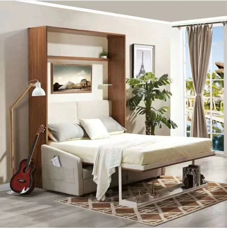 Luxury Queen Space Saving Vertical Hide Away Wall Mounted Folding Sofa Wall Beds Mechanism