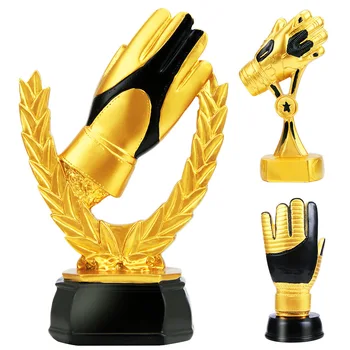 Popular MVP Glove Trophy For Soccer Sport Medals Trophies Cups Award Soccer Football Trophies Sports Cup