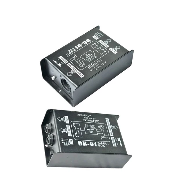 RQSONIC Stands DB-01 DI Box Professional Passive Direct Box Audio