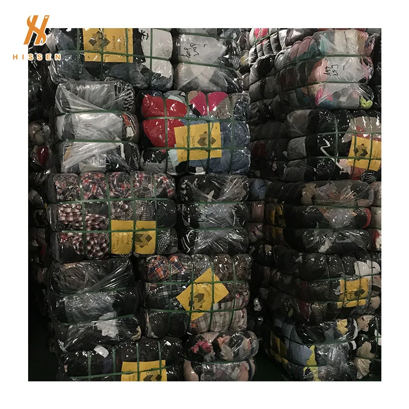 Ropa de segunda mano de invierno de En China, exportada a Kenia,  ropa usada con contenedor de 40 pies