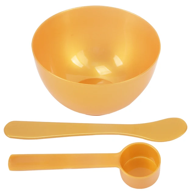 3 Pcs DIY Facemask Mixing Tool Kit with Facial Mask Bowl 100 ml Face Mask Mixing Bowl Set