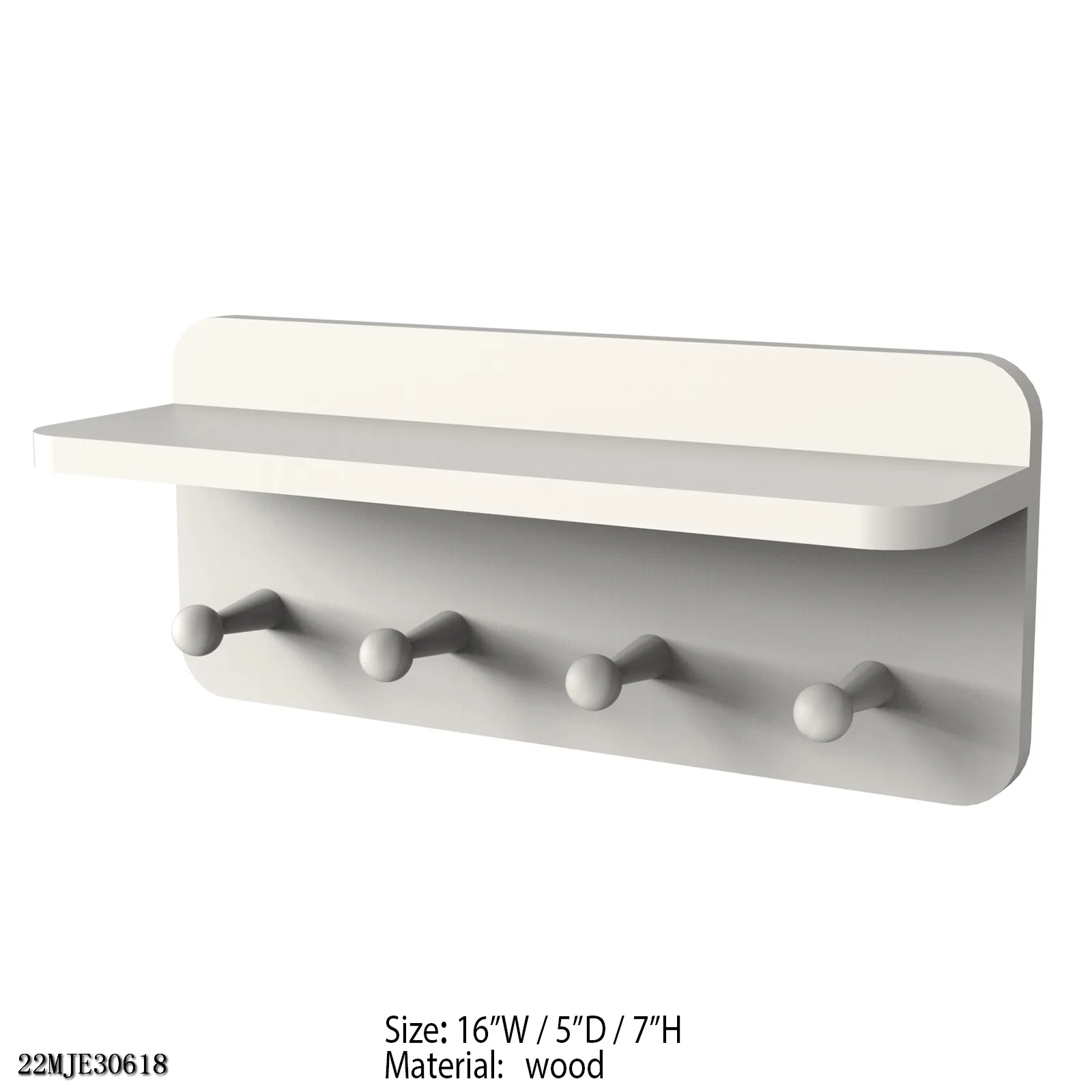 Mayco Home Wallmounted Coat Hook Rack Entryway Wall Hanging Clothes