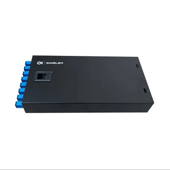 Compact Fiber Patch Panel - 4/8/12 Ports, Mini ODF Desktop, Supports SC/FC Simplex Connectors for Optical Fiber Termination