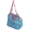Blue mesh-pink strap