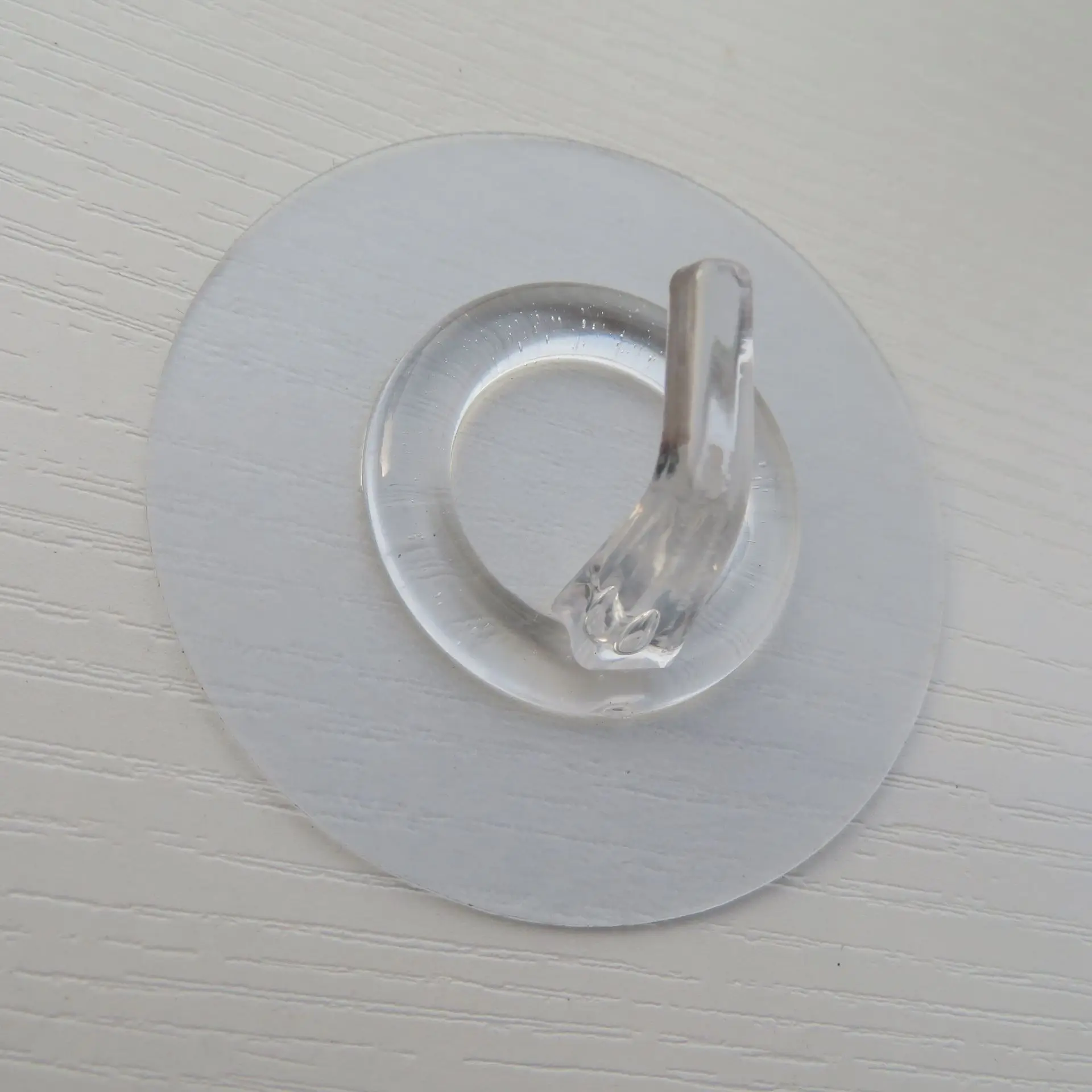 Transparent plastic traceless door back viscotic hook kitchen wall strong nail free magic stick circle hook supplier