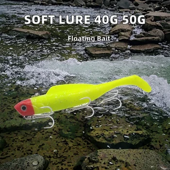 Wholesale 40g Soft Lure Artificial Hard Bait Lead Head Jig Floating Fishing Lure for Ocean Boat and River – Soft Lure – view 3