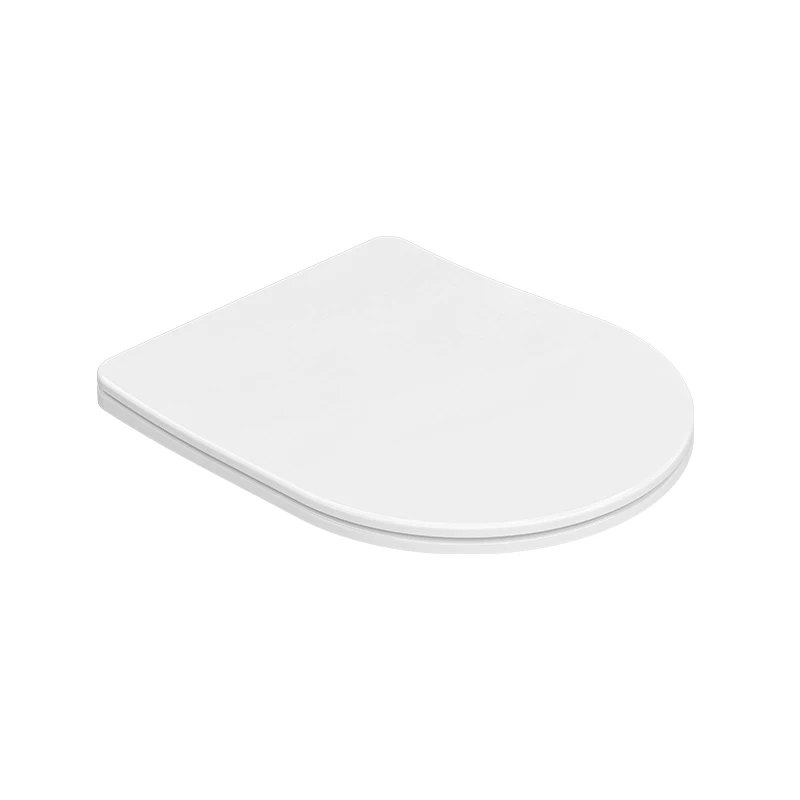 Европейский стандарт мягкая закрывающаяся крышка унитаза Uf пластиковая с одной кнопкой функцией быстрого