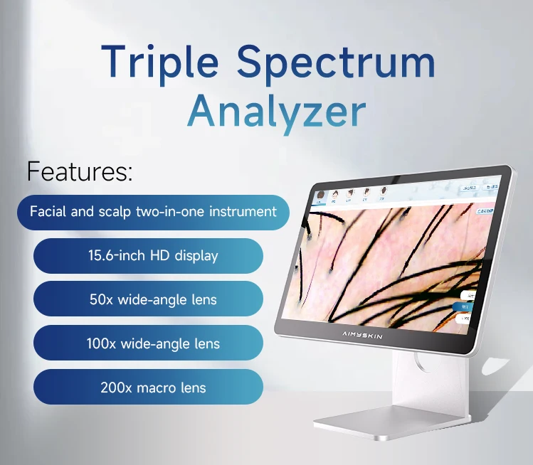 Portable Uv Light Hair Analysis Device Facial Care Skin Detector Face