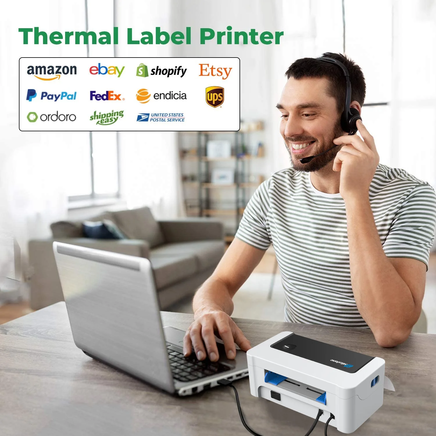 New Arrival 4 Inch Amazon Fba Waybill Label Printer Mhtl1081 Shipping