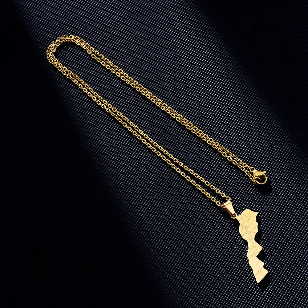 Africa Map Necklace