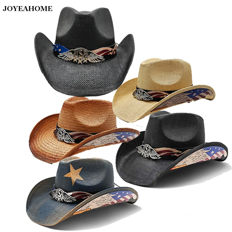 2 Chapeaux De Cowboy Rose Pour Femme - Style Western En Feutre - Bord Large Et Cordon Réglable