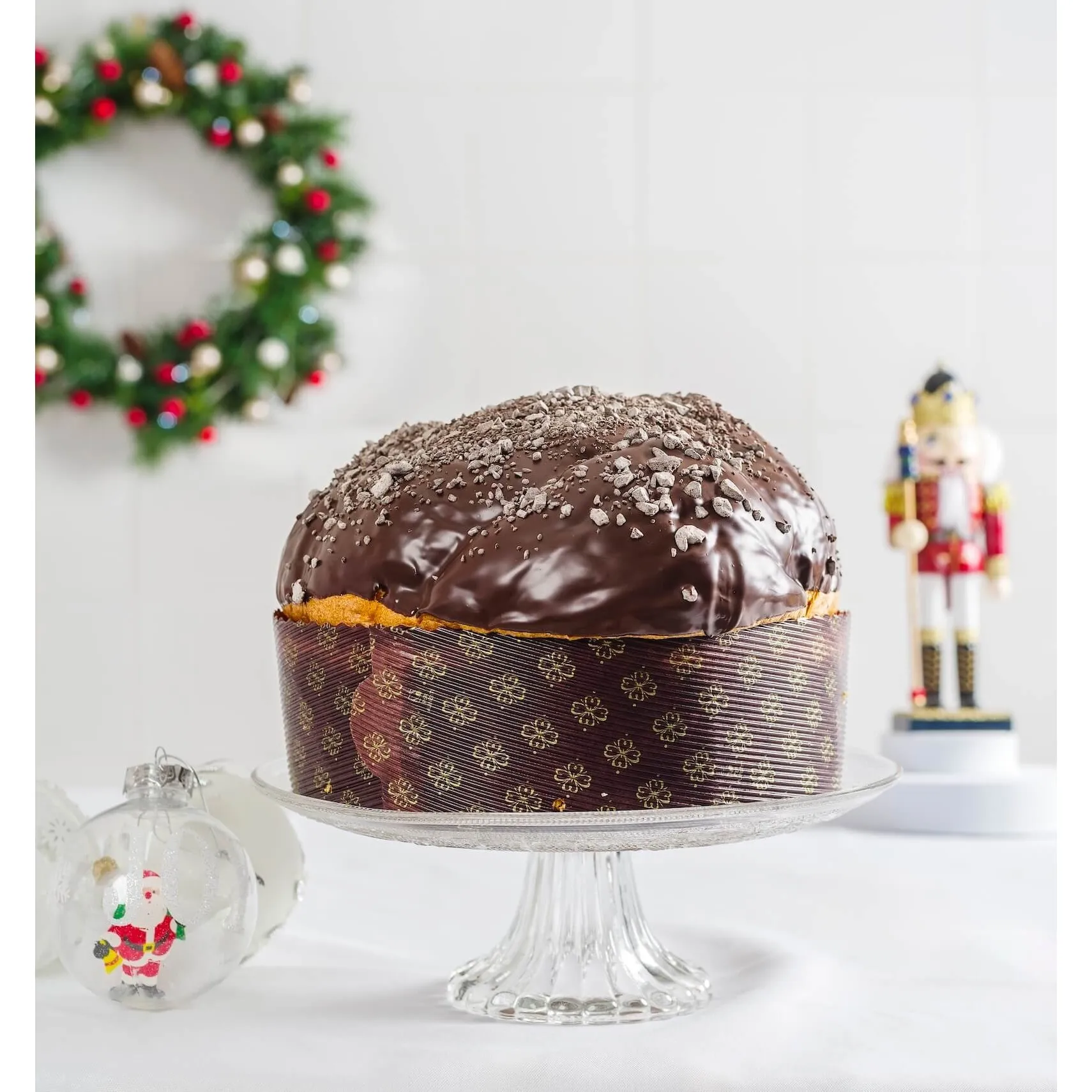 崇高なシチリア チョコレート パネトーネ ラウンド ケーキ クリーム充填クリスマス ギフト包装新鮮なスタイル