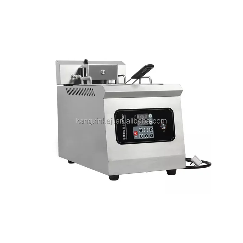 Large Capacity 14L Machine Double Electric Deep Fat Microcomputer Control Oil Fryer