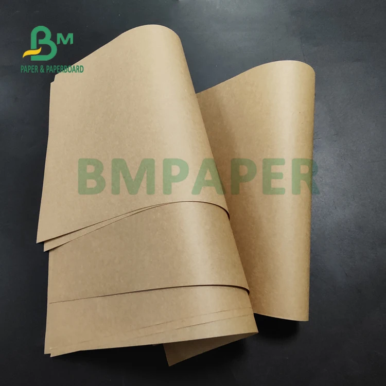 40gsm 45gsm Virgin Brown Kraft Paper For Food Packaging 700mm Durable