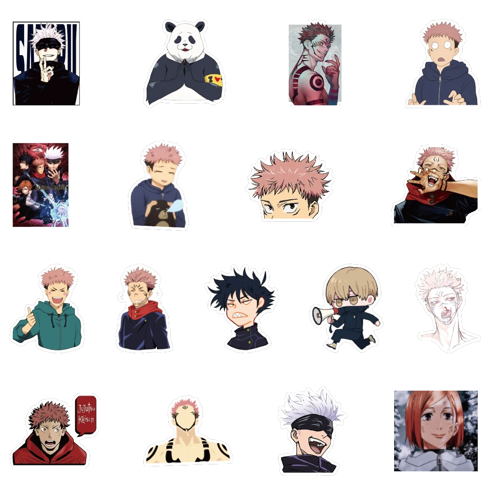 100pcs design anime jujutsu kaisen stickers sticker skateboard motorcycle luggage stickers buy neon sticker sticker skateboard motorcycle sticker design product on alibaba com