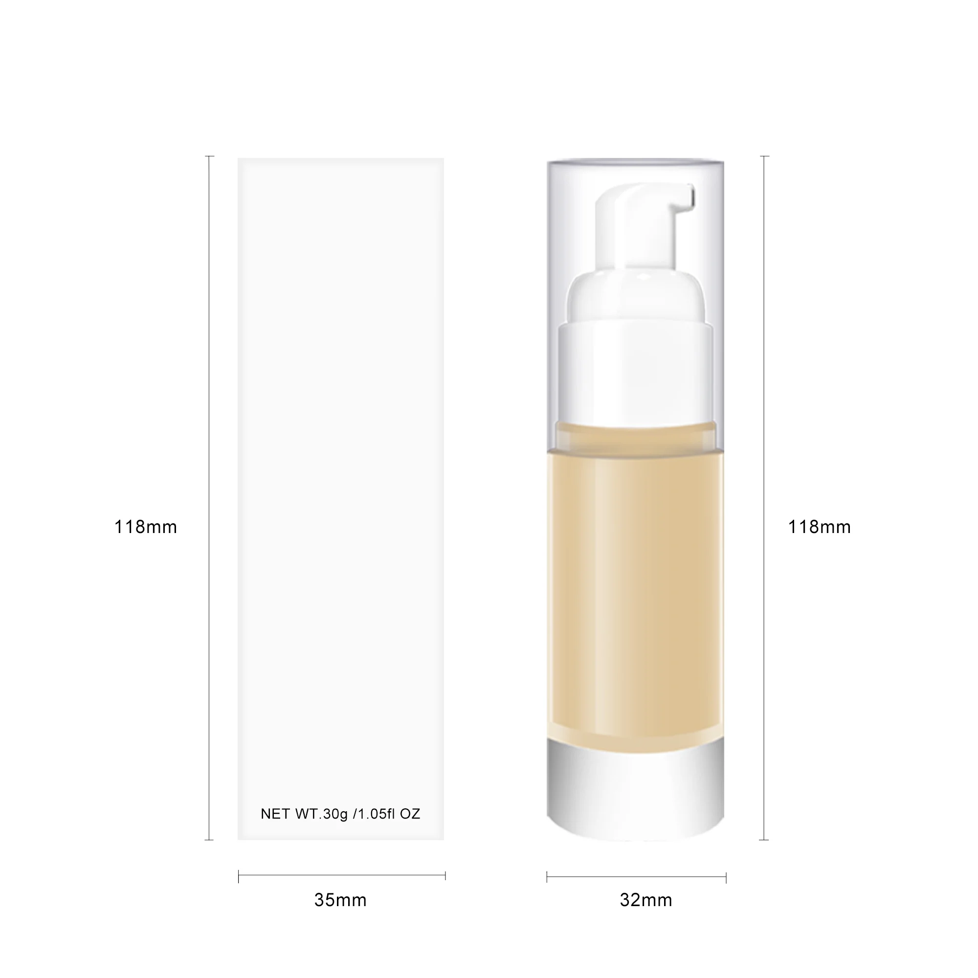 Матовая водостойкая Жидкая основа под макияж с полным покрытием и логотипом заказ