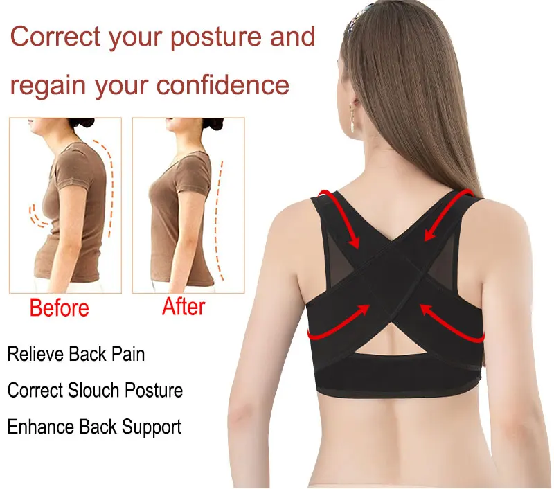Breast Push up Boob Lift up Bra Back Support Body Shaper Fixing Shoulder Straighten Posture Improve Chest Posture Belt for Women