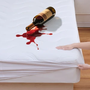 Waterproof Queen Mattress Protector 180x200 Spill-Proof and Stain-Resistant Breathable with Mahjong Design