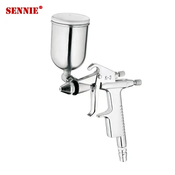 High Atomization K-3 Mini Pneumatic Paint Spray Gun HVLP Air Spray for Small Caliber Leather Crafts Repair and Paint Pot