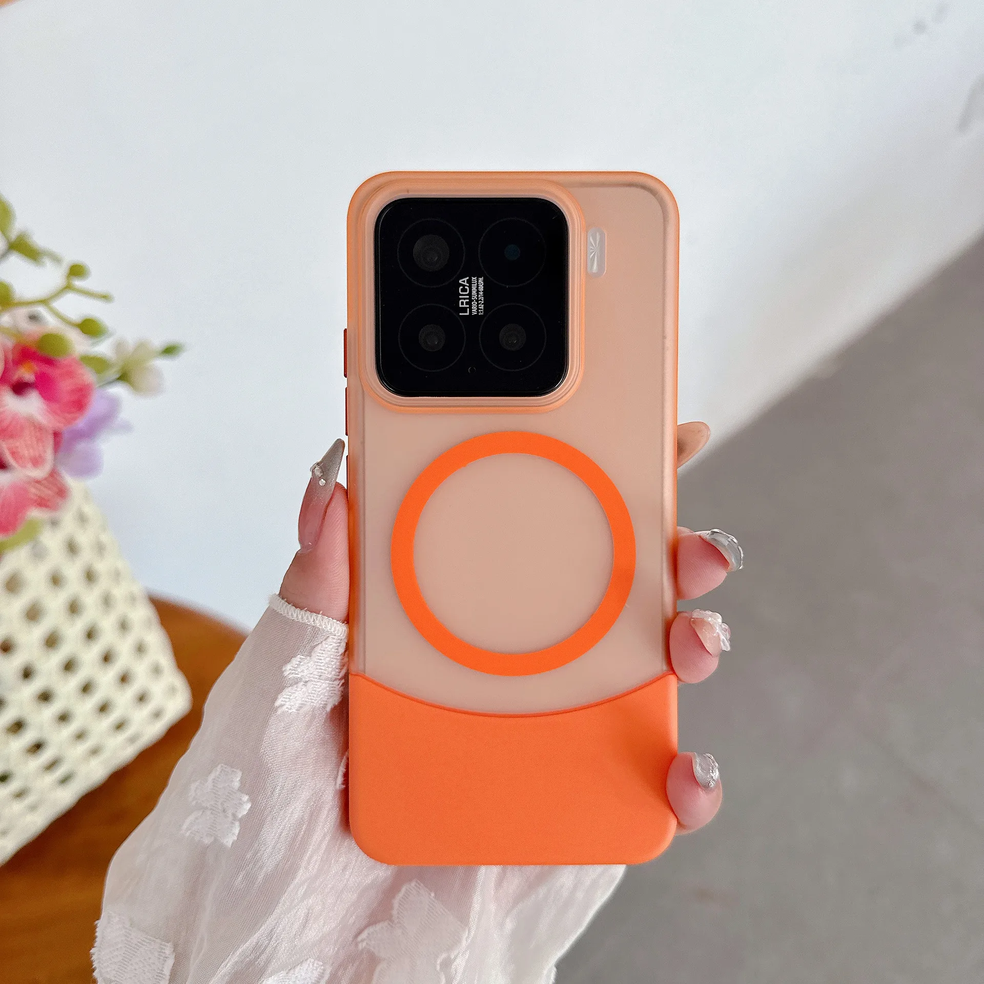 For Xiaomi 14 Pro & 15 Two-in-One PC Hard Case Matte Ins Style Creative Hard Case with TPU Compatible Xiaomi Magnetic Phone
