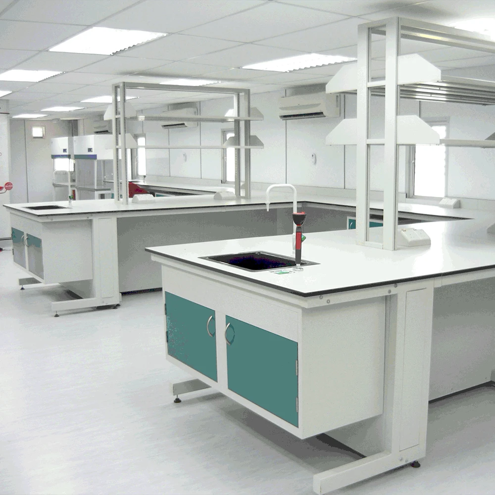 CARTMAY Modular Laboratory Furniture Pharmacy Lab Tables Steel Wood Chemistry Workstation Wet Work Lab Benches for School