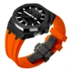 Black Case+Orange Band