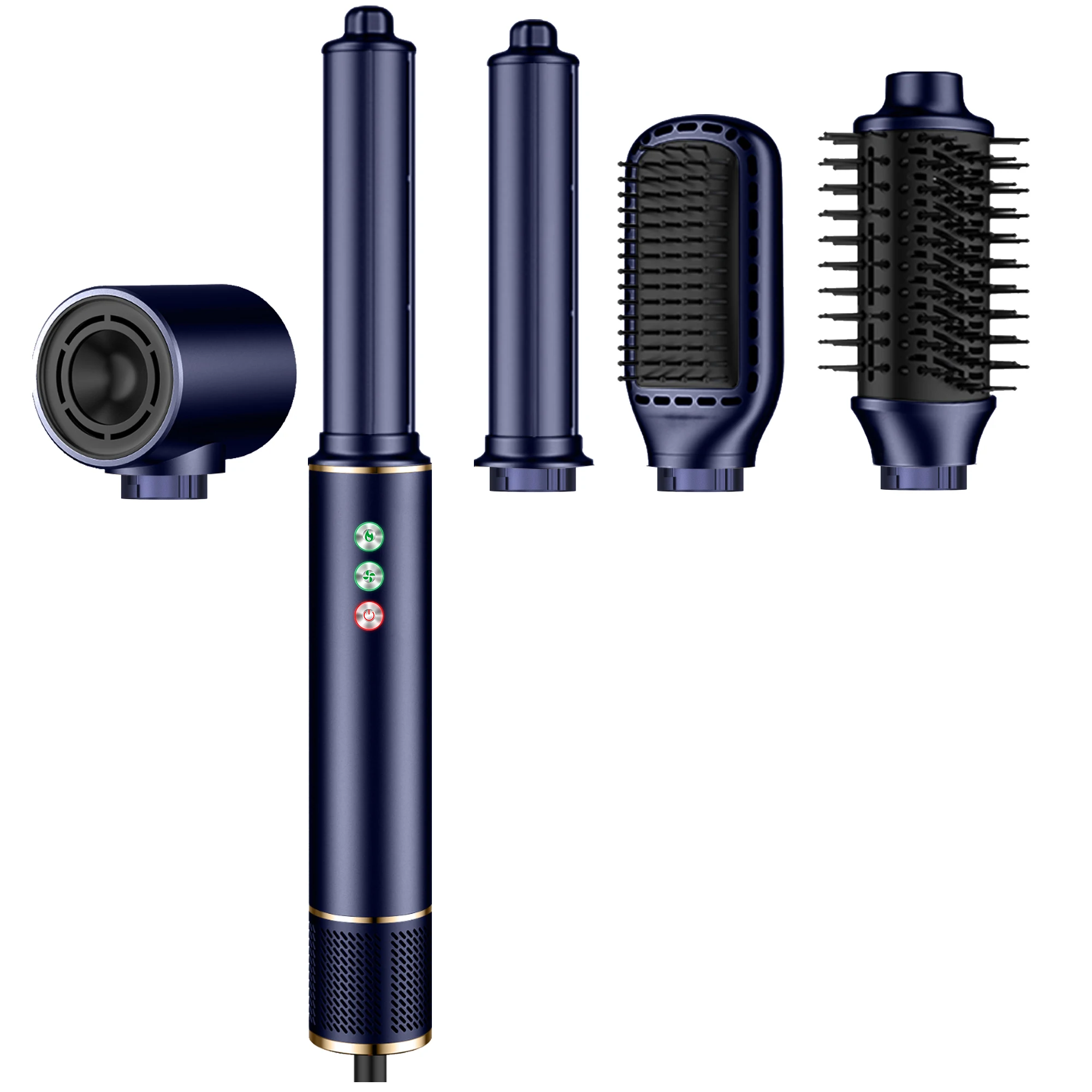 Newest OEM 5 in 1 High Speed Brushless Hair Blow Dryer Salon  Professional BLDC Motor One Step Hair Brush Blow Dryer and Styler