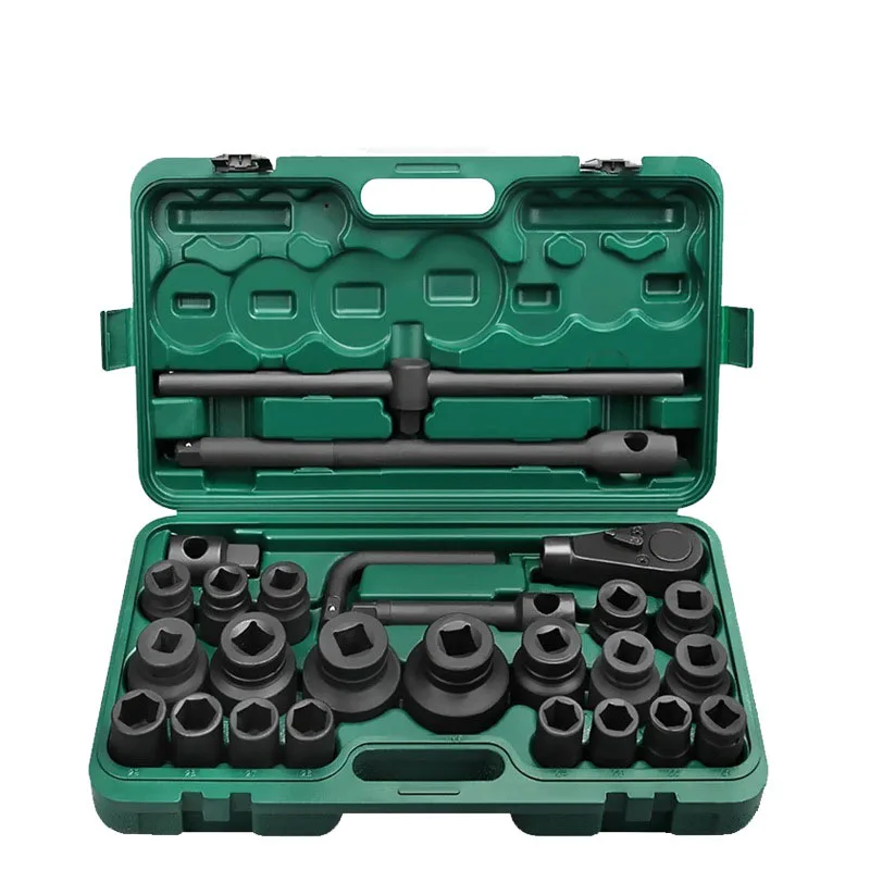 Factory Price 3/4 Hexagonal Socket Wrench Heavy 26 Piece Black Steel