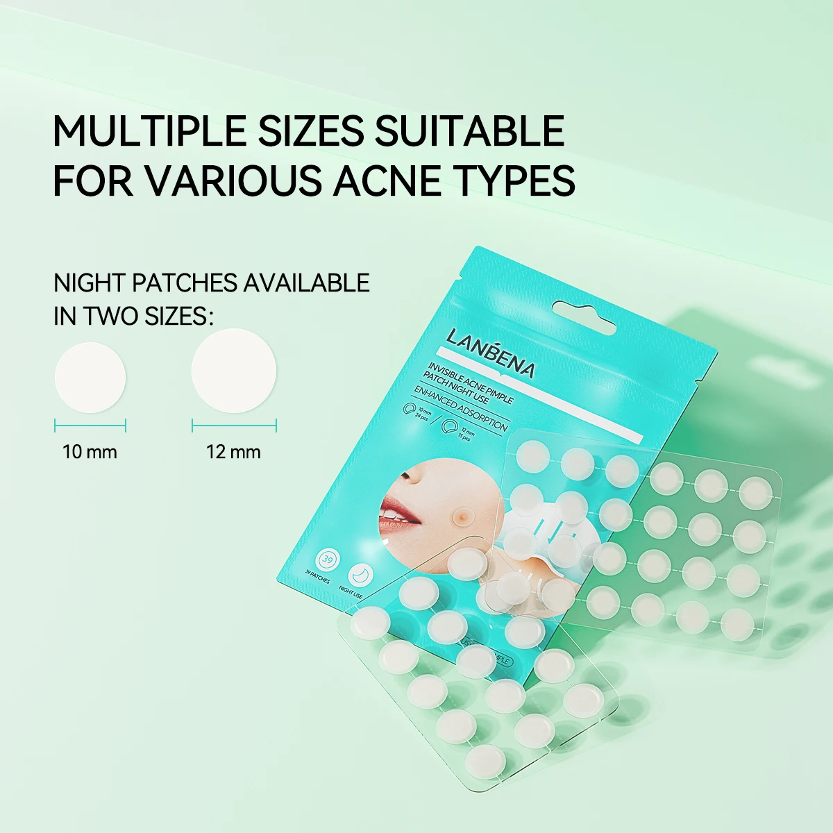 Lanbena Private Label Hydrocolloid Night Use Acne Pimple Patch for All Skin Types supplier