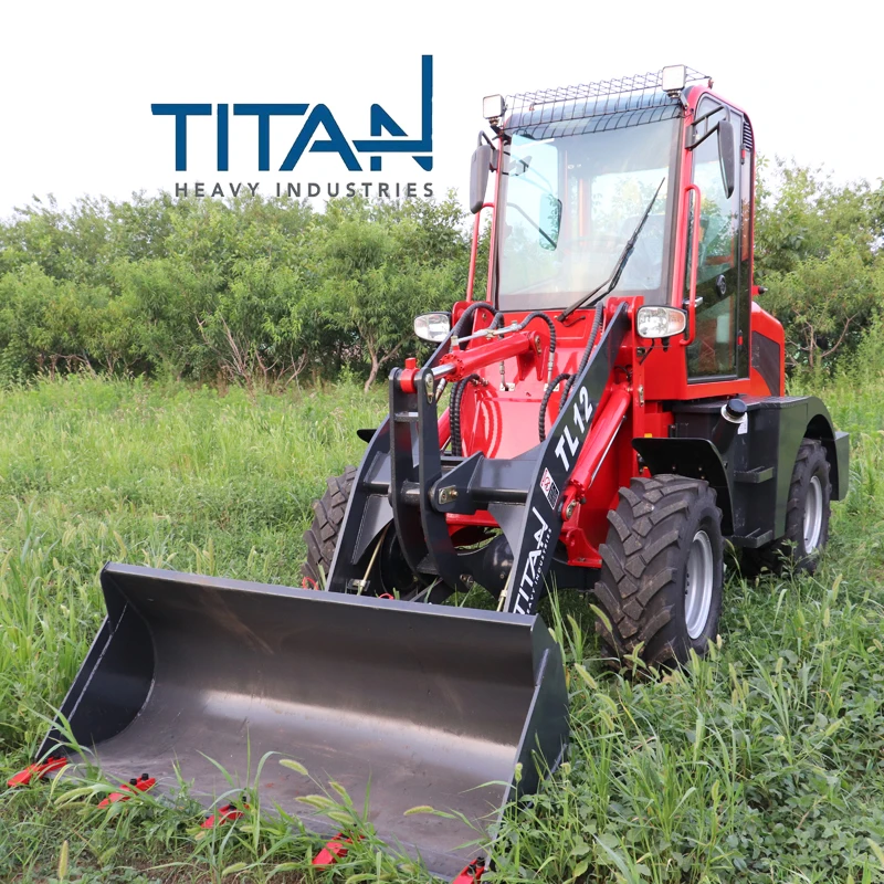 Factory Direct 1.2 Ton Wheel Loader Hoflader K Loader Radlader Front Loader with Engine Motor Pump Gearbox for Farm Work