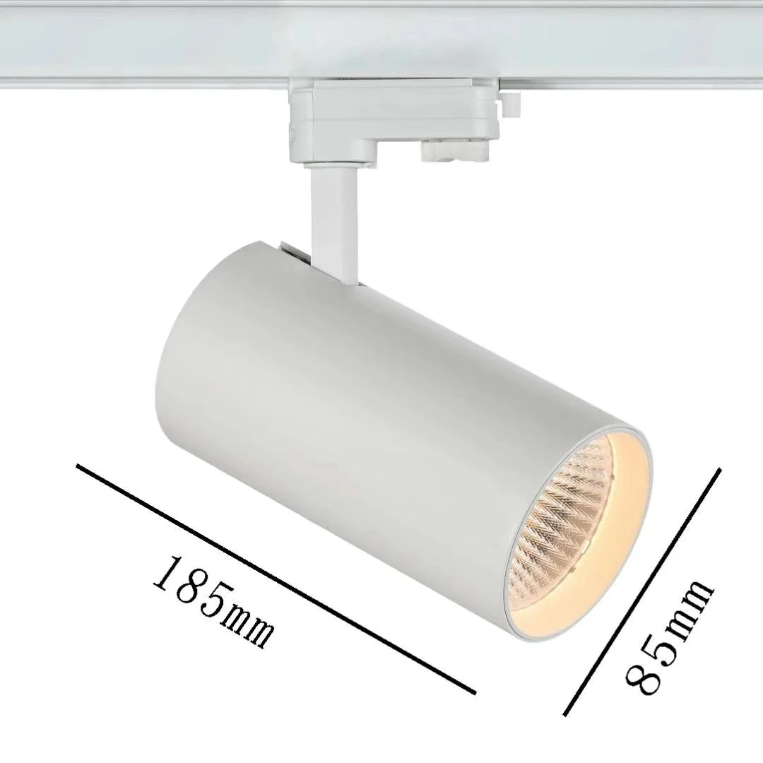 15w 3000k 5000k 15 20w白色铝点轨射灯360度旋转2线1相适配器线性轨道灯 Buy Led线性轨道灯 Dali可调光轨道灯 Cob Led现货轨道灯